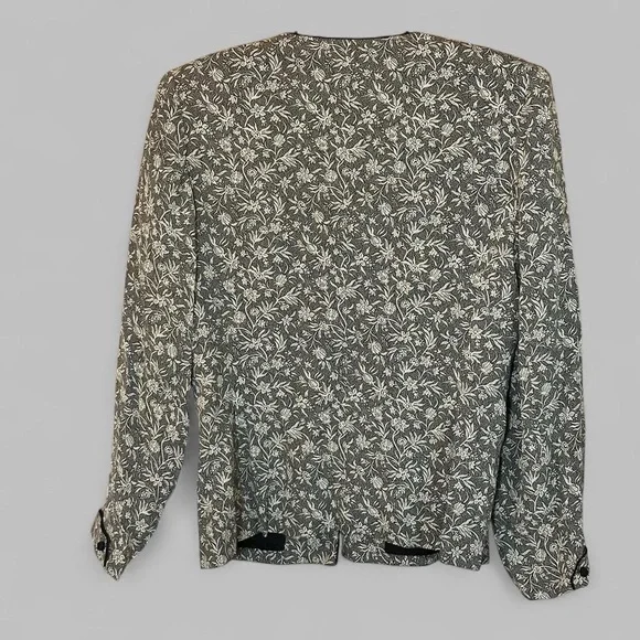 Vintage Kasper Asian inspired Blazer Shoulder Pads Size 8 - Picture 2 of 6